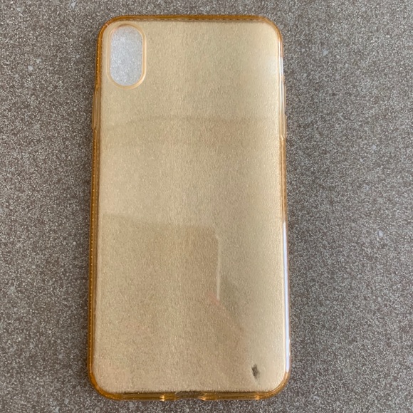 Gold Cell Phone Case w/ Rhinestones iPhone XS Max - Picture 2 of 6
